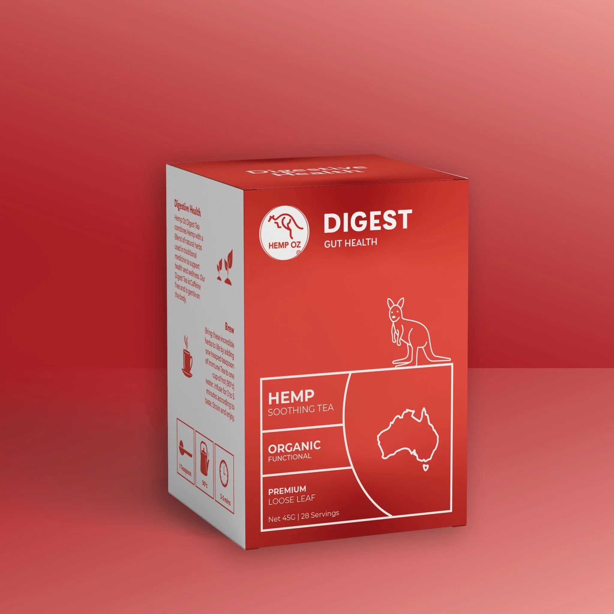 Hemp Oz Digest Gut Health Hemp Soothing Tea 85g